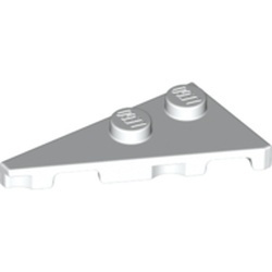 65429-1 Wig plaat 4x2 links met punt wit NIEUW *5A004