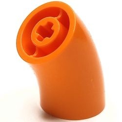 65473-4 Elleboog 2x2 zonder 45 graden oranje NIEUW *1D000