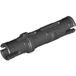 6558-11A 100x Technic, Pin Long met Frictie zwart NIEUW *0L0000