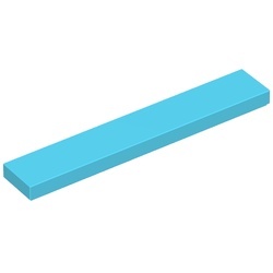 6636-72 Tegel 1x6 blauw, Maersk NIEUW *1B115
