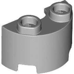 68013-86 Cylinder half 1x2x1 grijs, licht (blauwachtig) NIEUW *0D000