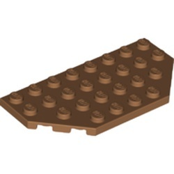 68297-150 Platte plaat 4x8 afgekapte hoeken caramel, midden NIEUW *5A027