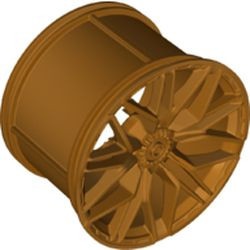68577-65 Wiel 62.3x42mm Technic Racing met 10 'Y'-spaken PAKKETPOST goud, metallic NIEUW *5W000