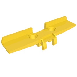 69910-3 Technic, Schakel rupsband EXTRA breed met 2 gaten geel NIEUW *5D000