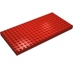 700eD-5G Steen/plaat 10x20 nieuwere tyoe nopgaten zijkant rood gebruikt *5K0000
