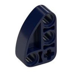 71708-63 Technic Hefbalk 2x3 kwart elips dik blauw, donker NIEUW *1D000