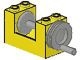 73037-3G Slangenrolhouder met drum en slinger geel gebruikt *1F006