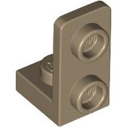 73825-69 Verbindingsplaat 1x1 - 1x2 in lengte naar boven crème,donker NIEUW *1B260