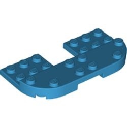 73832-153 Platte plaat 4x8x 2/3 verhoogd 2x8 en 2x2 uitsnede blauw, donkerazuur NIEUW *1L0000