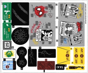 76057stk01 STICKER 76057 Spider Man: Web Warriors Ultimate Bridge Battle NIEUW *0S0000