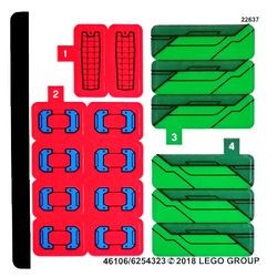 76114stk01 STICKER 76114 Spider-Man's Spider Crawler NIEUW *0S0000
