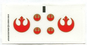 7668stk01 STICKER STAR WARS Rebel Scout Speeder NIEUW *0S0000