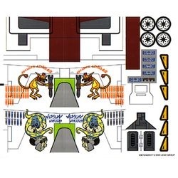 7676stk01 STICKER STAR WARS Republic Attack Gunship NIEUW *0S0000