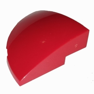 76797-5 Dakpan gebogen 3x3 hoek afgerond rood NIEUW *5B001