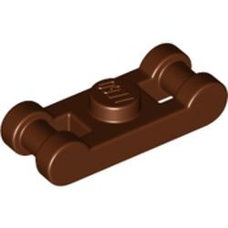 78257-88 Platte plaat 1x1 met gesloten hendel TWEE MAAL OP KOP bruin, roodachtig NIEUW *5C036