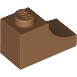 78666-150 Steen, boog 1x2 omgekeerd caramel, midden NIEUW *5B016