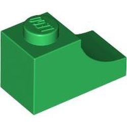 78666-6 Steen, boog 1x2 omgekeerd groen NIEUW *5B016