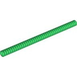 78c14-6G Slang geribbeld lengte 14 noppen groen gebruikt *5D0000