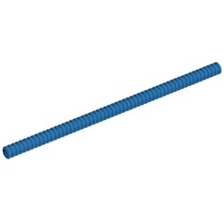 78c18-7G Slang geribbeld lengte 18 noppen blauw gebruikt *5D0000
