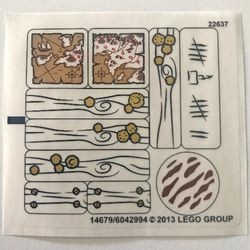 79008stk01 STICKER 79008 Pirate Ship Ambush NIEUW *0S0000
