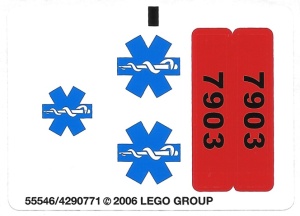 7903stk01 STICKER 7903 Rescue Helicopter NIEUW *0S0000