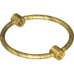 79851-115 Ring 7x7 met asverbindingen goud, parel NIEUW *1L000
