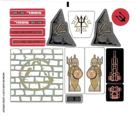 7985stk01 STICKER 7985 City of Atlantis NIEUW *0S0000