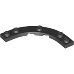 80015-11 Platte plaat rond 5x5 macaroni zwart NIEUW *5D0000