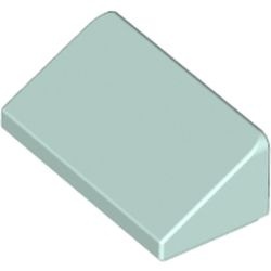 85984-152 Dakpan klein 30 graden 2x1x 2/3 (2 nop breed) aqua, licht NIEUW *1B192