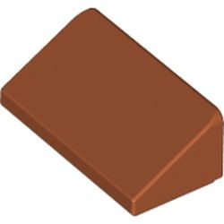 85984-68 Dakpan klein 30 graden 2x1x 2/3 (2 nop breed) oranje, donker NIEUW *1B192