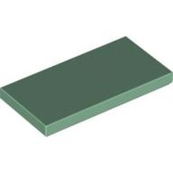 87079-48 Tegel 2x4 groen, zandkleurig NIEUW *1B137