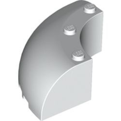 87559-1 Steen, dik kwartrond 6x6x2 wit gebruikt *