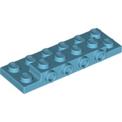 87609-156 Plaat 2x6x 2/3 4 noppen zijkant blauw, middenazuur NIEUW *1L0000