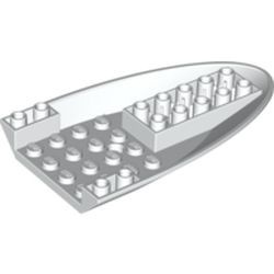 87611-1G Vliegtuig bodem 6x10 met 3 gaten wit gebruikt *