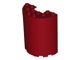 87926-59 Cylinder, half 3x6x6 met 1x2 uitsnede rood, donker NIEUW *