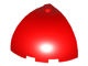 88293-5 Steen dome 3x3x2 kwartrond rood NIEUW *1L000