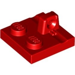 92582-5 Scharnierplaat 2x2-(vierkant) 1 houder bovenop rood NIEUW *1L0000