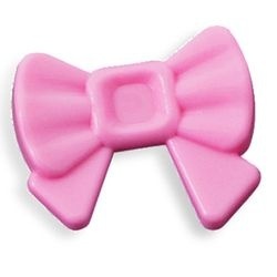 93080j-104 Haardecoratie, strik roze, helder NIEUW *0D0000