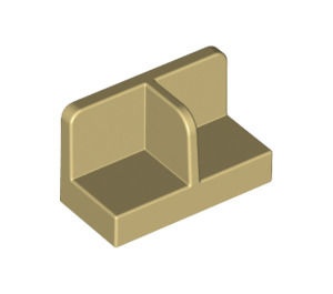 93095-2 Dubbel hoekpaneel 1x1x2 crème NIEUW *1B019