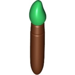 93552pb04-88 Penseel GROENE kop bruin, roodachtig NIEUW *0D0000