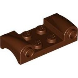 93590-88 Plaat 2x4 met spatbord MET RONDE KOPLAMPEN bruin, roodachtig NIEUW *5A020