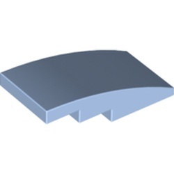 93606-105 Dakpan 4x2 gebogen geen noppen blauw, lichthelder NIEUW *1B103