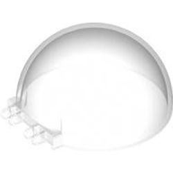 95198-12G Ruit halve bol 8x8x3 met 2 scharnieren transparant gebruikt *