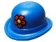95674pb01-7 Bolhoed met bloemetje (col73) blauw NIEUW *0L0000