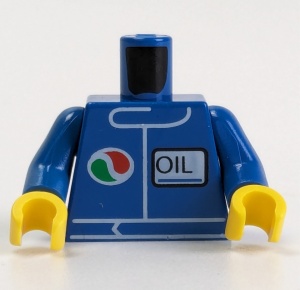 973pb0106c01-7 Torso, Octan logo en OIL, blauwe armen blauw NIEUW *0B0000
