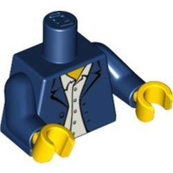 973pb0333c01-63 Torso, blazer over witte blouse blauw, donker NIEUW *0B0000