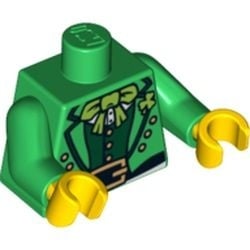 973pb1064c01-6 Torso, groen vest, lime strikje en gouden gesp (col06-9/col089) groen NIEUW *0B0000