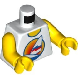 973px126c01-1 Torso, shirt met zeilboot en zon wit NIEUW *0B0000