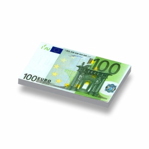 CUSE8164 Tegel 1x2 100 Euro wit *0A000