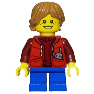 hol076 Jongen, winterjas, roodbruin haar (10254) NIEUW *0M0000